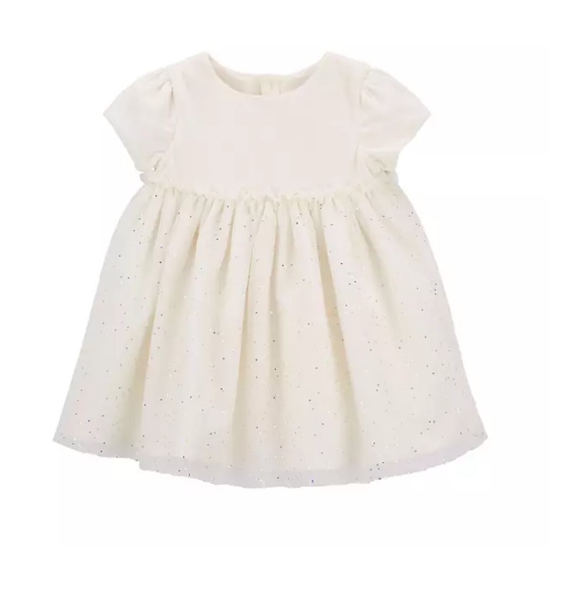 Carter's Toddler Girls Diaper Cover Short Sleeve Holiday Dress Size 12m - Bellso